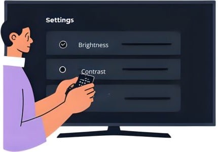 adjust the settings on your tv