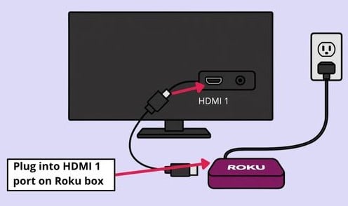 hdmi ports must match tv and roku
