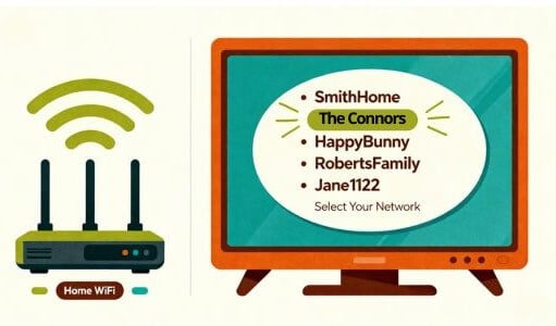 select your home wifi network