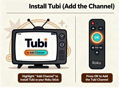 ADD TUBI to roku