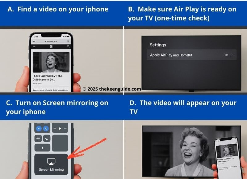 casting from phone to apple tv or airplay