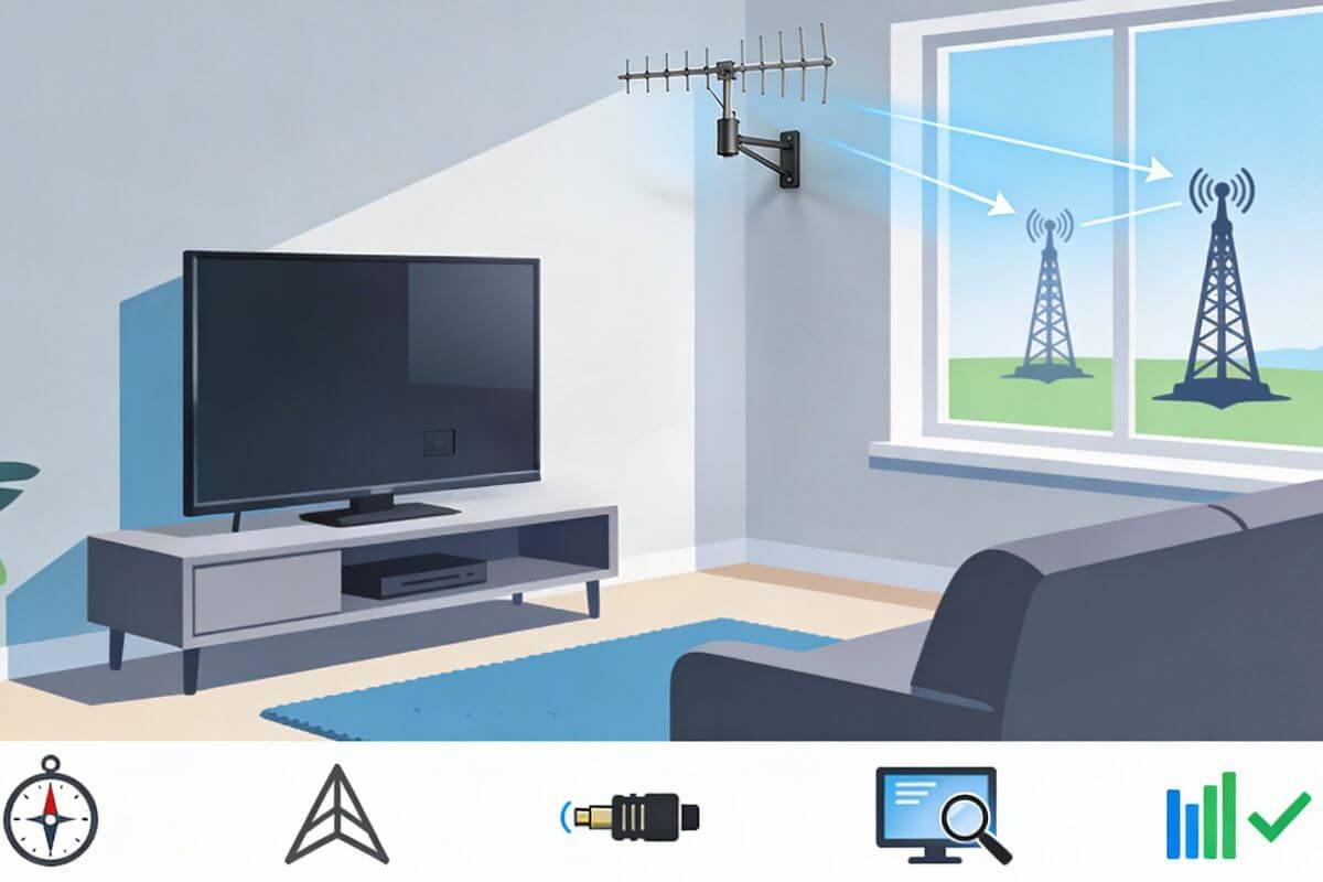 how to set up an indoor tv antenna