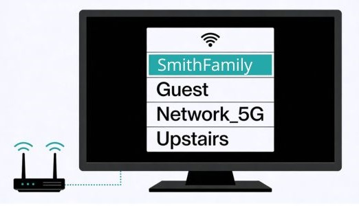select your home wifi network