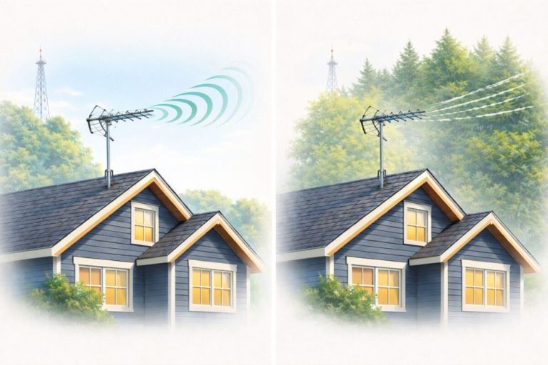 why tv antennas lose signal