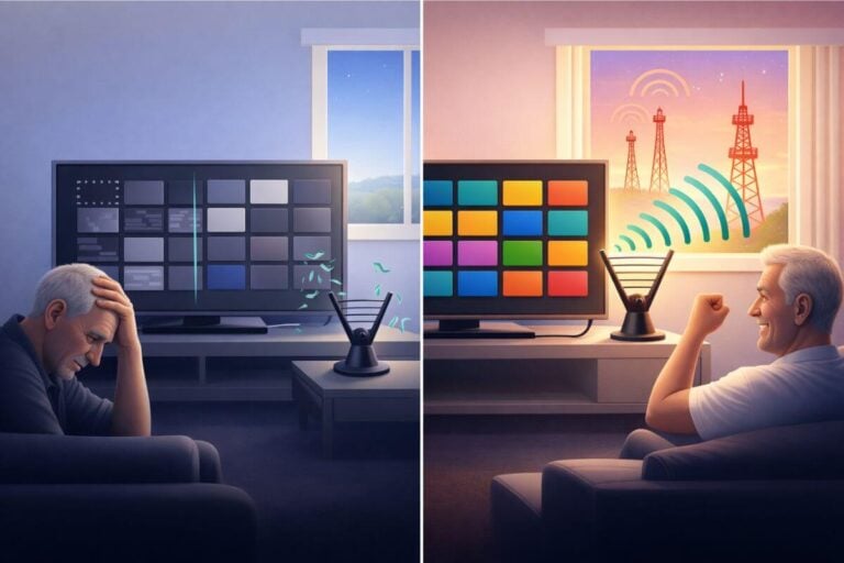 how to strengthen tv antenna signal by repositioning antenna