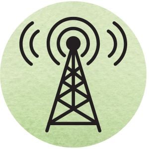 TV antenna icon